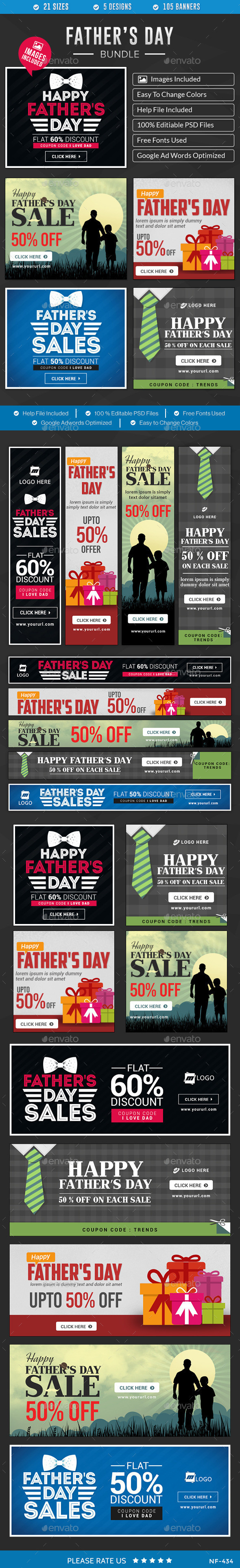Nf 434 fathers 20day 20banner 20set 20bundle preview