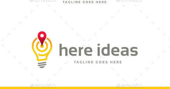 Box here ideas logo template