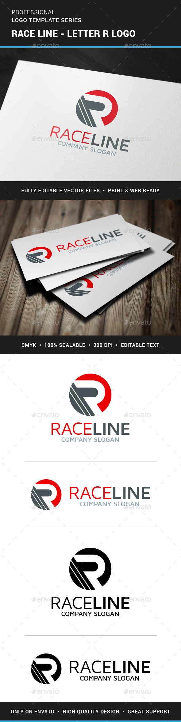 Race line logo template