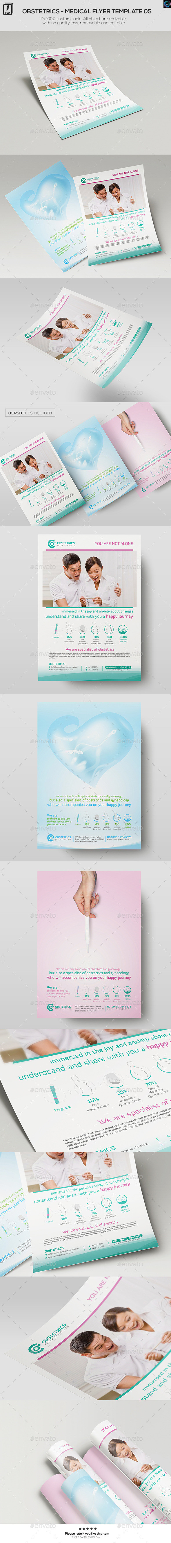 Obstetrics medical flyer template 05 preview