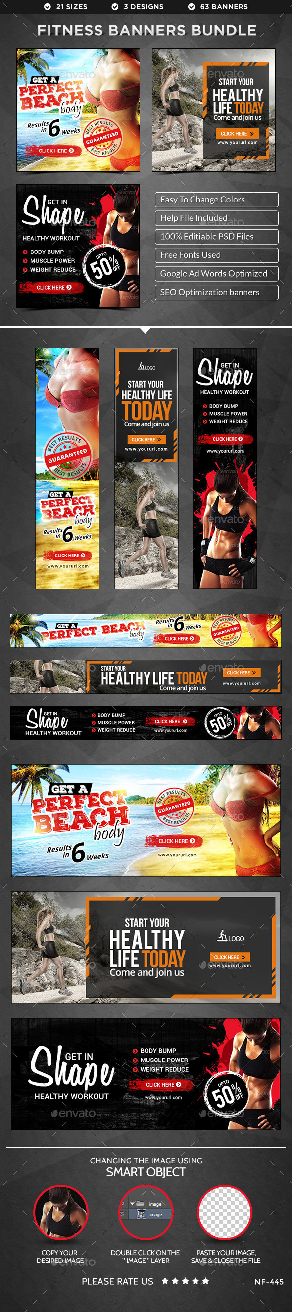 Nf 445 fitness 20banners 20bundle preview