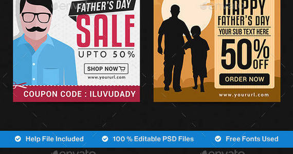 Box nf 441 fathers day instagram templates preview