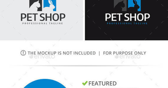 Box pet shop logo
