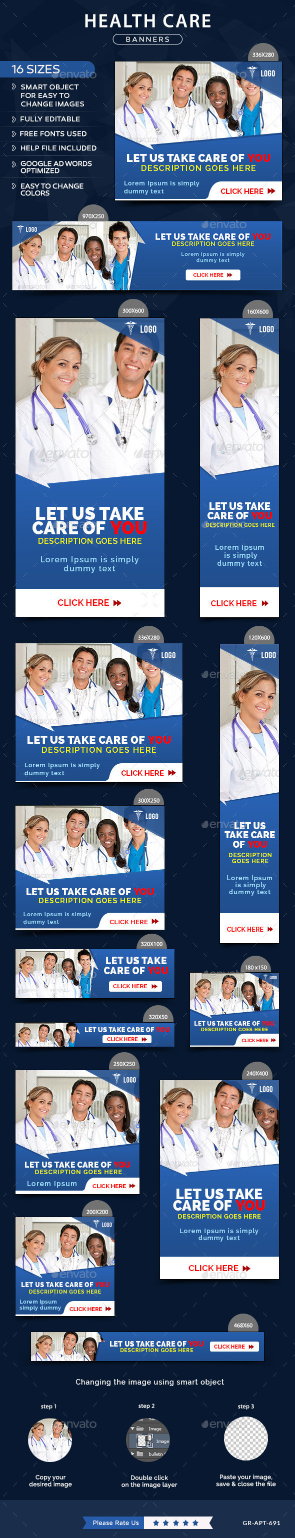 Apt 691 health care banners preview