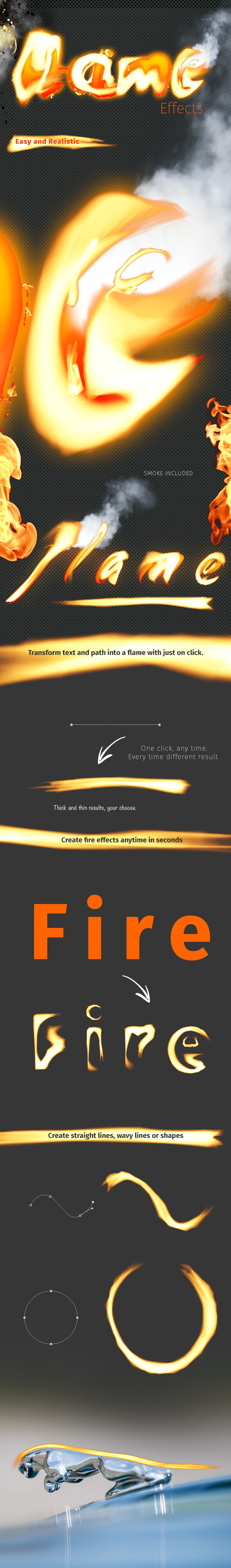 Flame effects generator preview