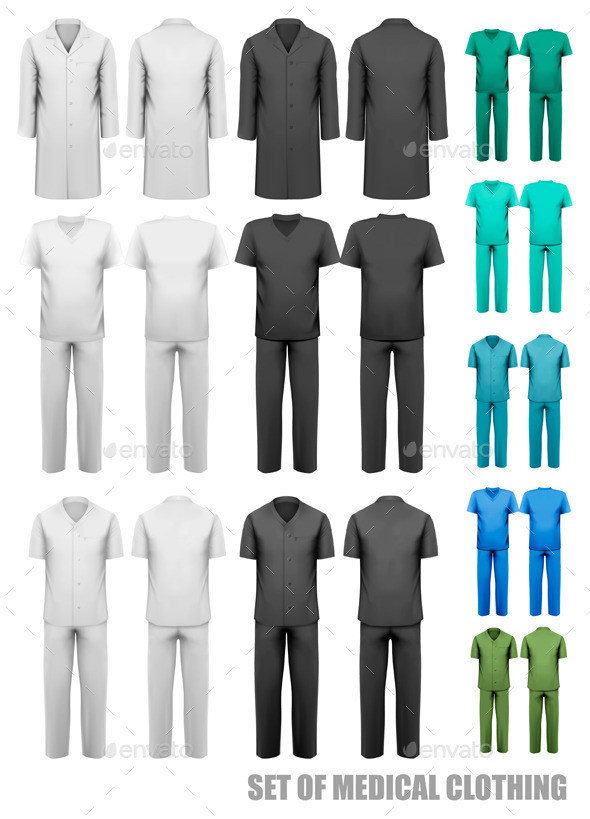 01collection of overalls for medical workers t