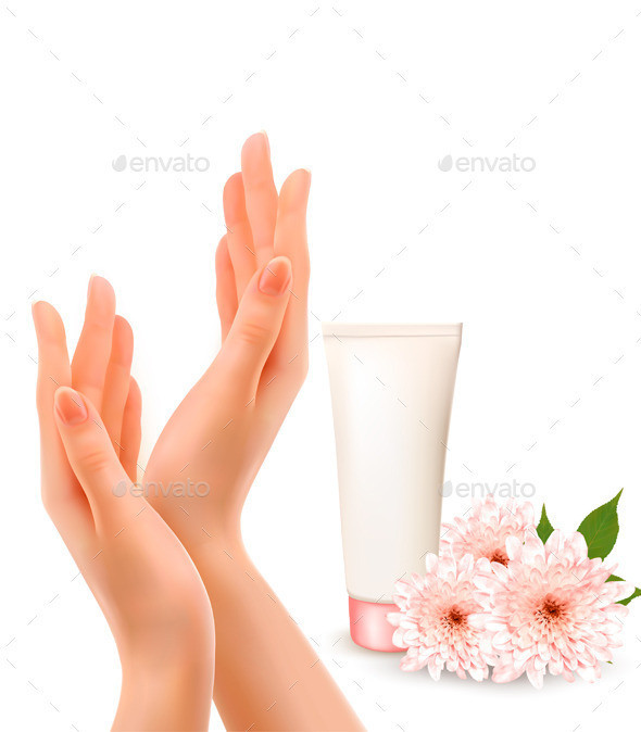01beauty woman hands and cream t