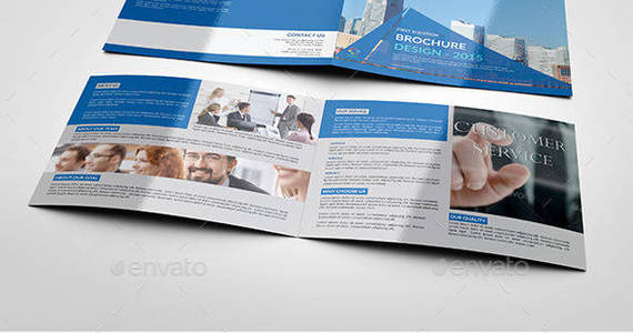 Box simple 4 pages brochure preview