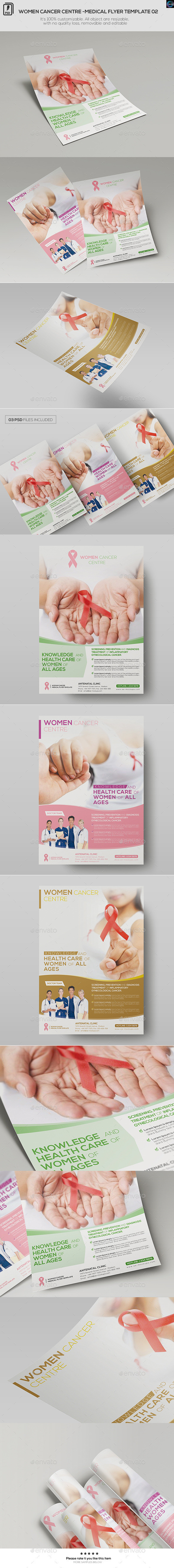Women 20cancer centre 20 medical flyer 20 template 02 preview
