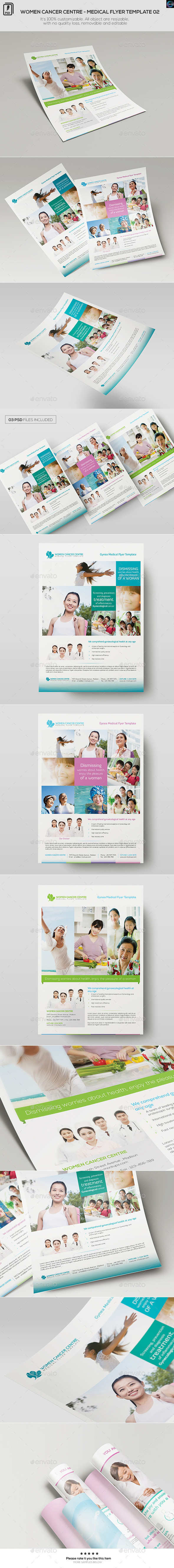 Women 20cancer centre 20 medical flyer template 01 preview