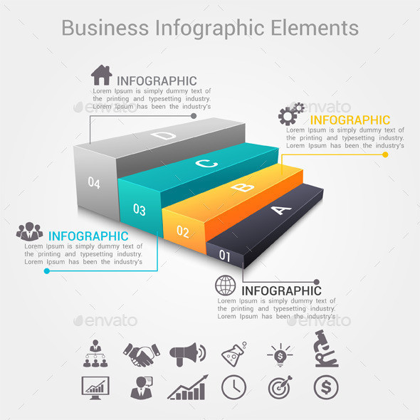 Modern infographic options banner 590x590