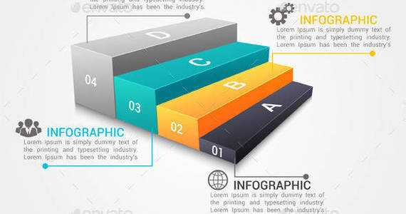 Box modern infographic options banner 590x590