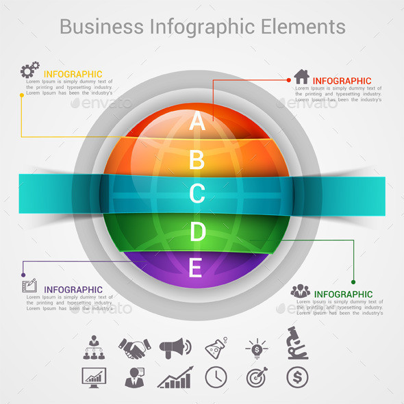 Modern infographic options banner 590x590