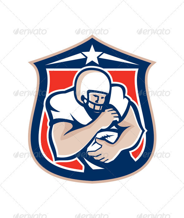 American football rusher front shield gr prvw