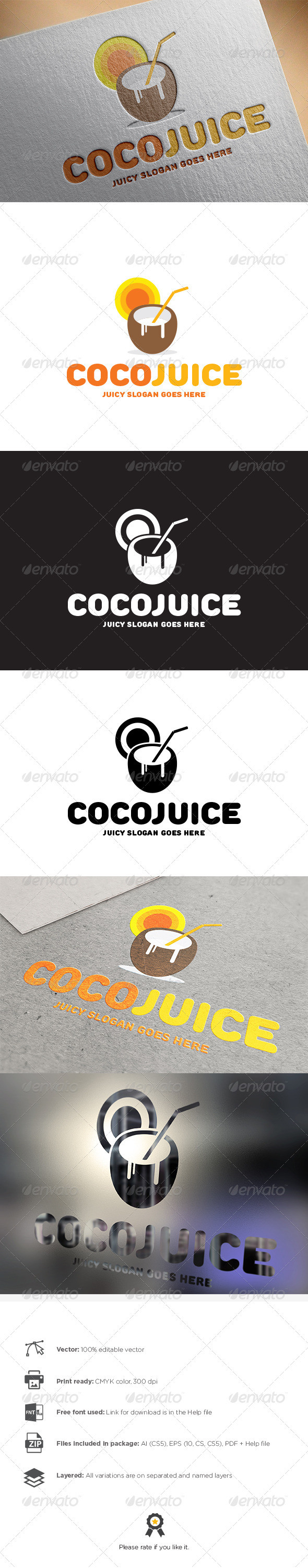 Coco juice logo preview