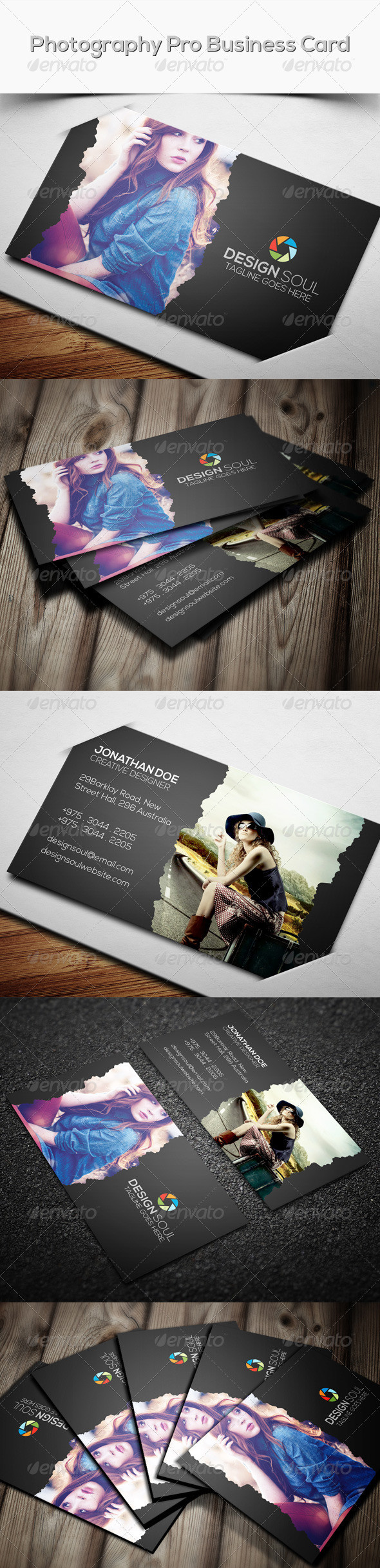 Photography pro business card preview