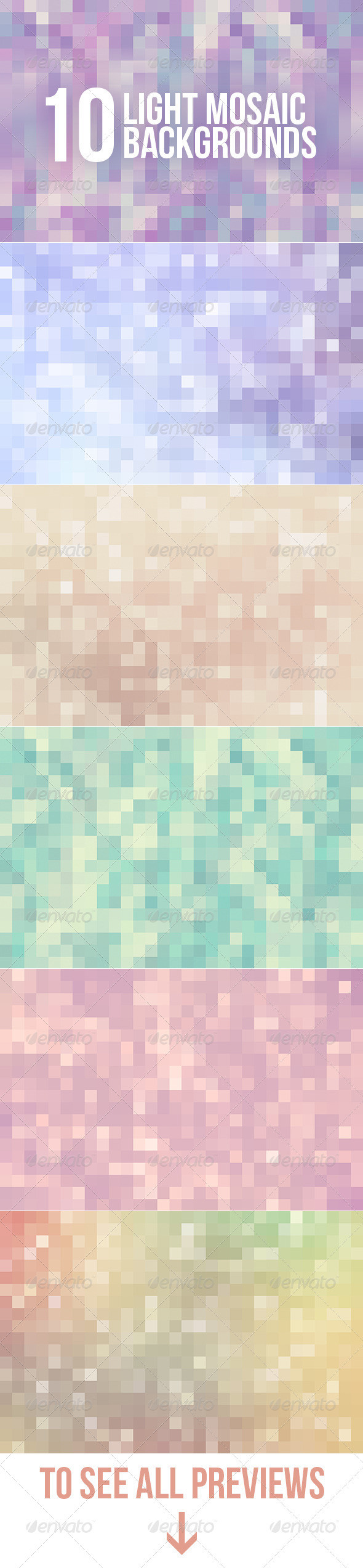 Mosaic backgrounds preview
