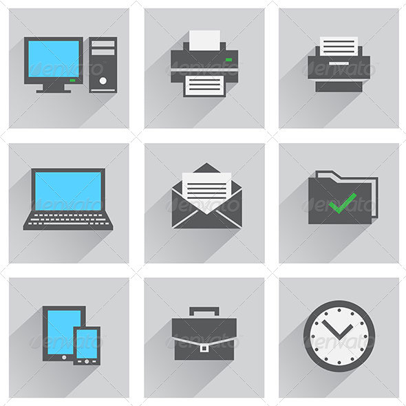 Office icon set590