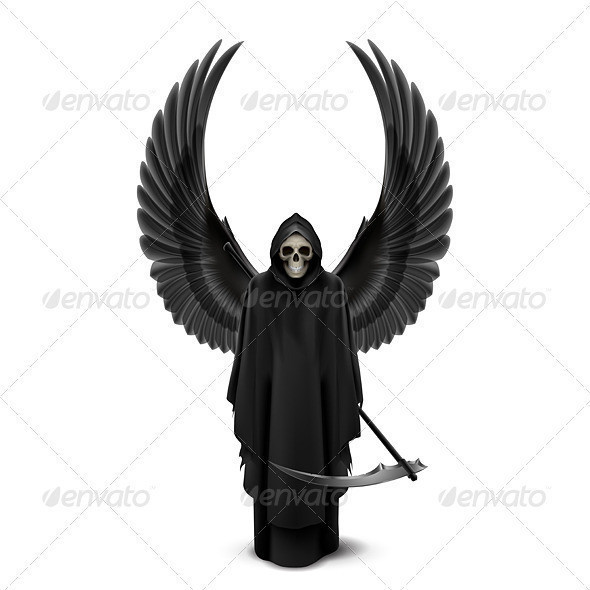 Angel of death in the black cassock 03 590