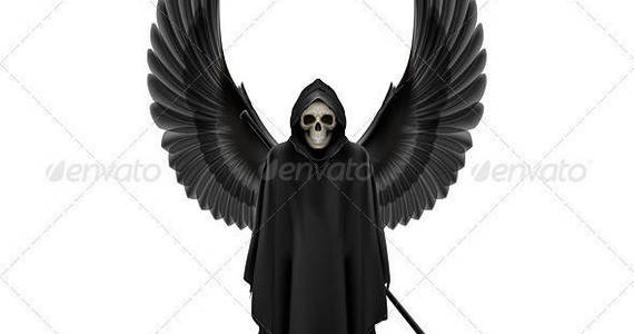Box angel of death in the black cassock 03 590