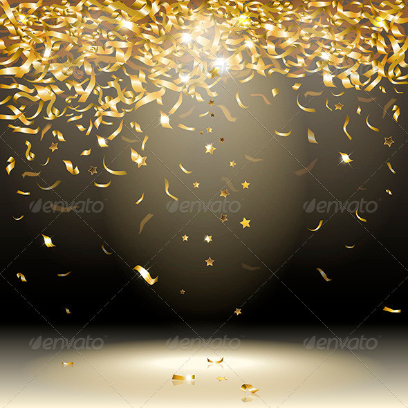 Gold 20confetti