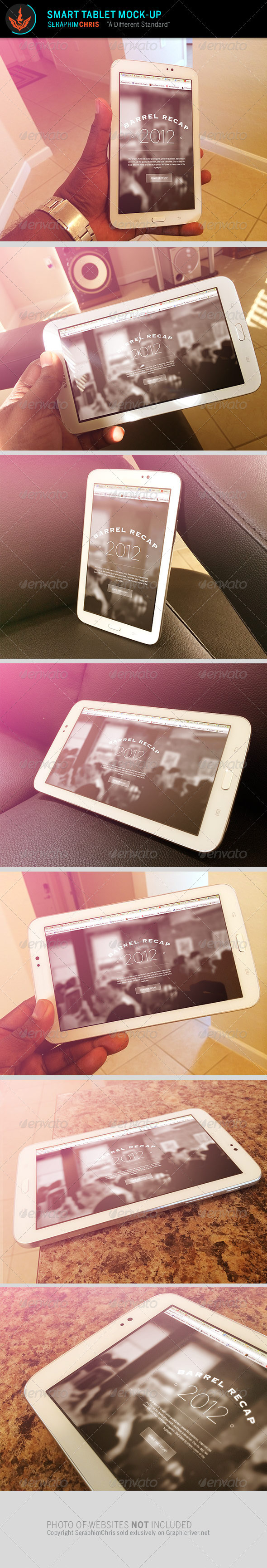 Galaxy tablet mock up template preview
