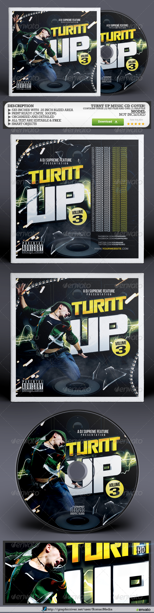 Turnt 20up 20music 20cd 20cover 20preview 20image