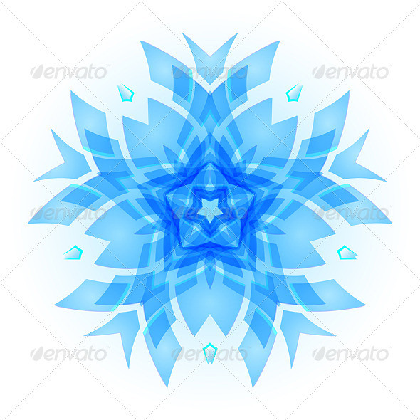 Crystal snowflak flower 01 590