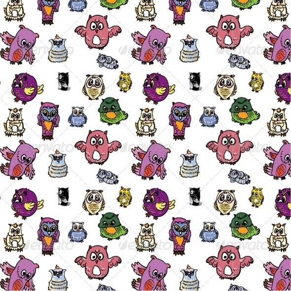 Seamless 20pattern 20background 2066 owl 20 20big 20set 20preview 01