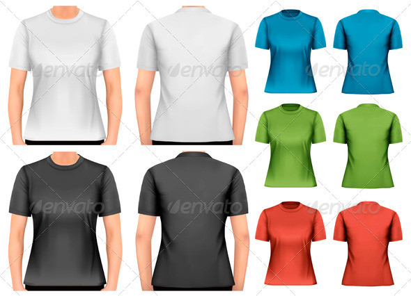 01 woman t shirt template t