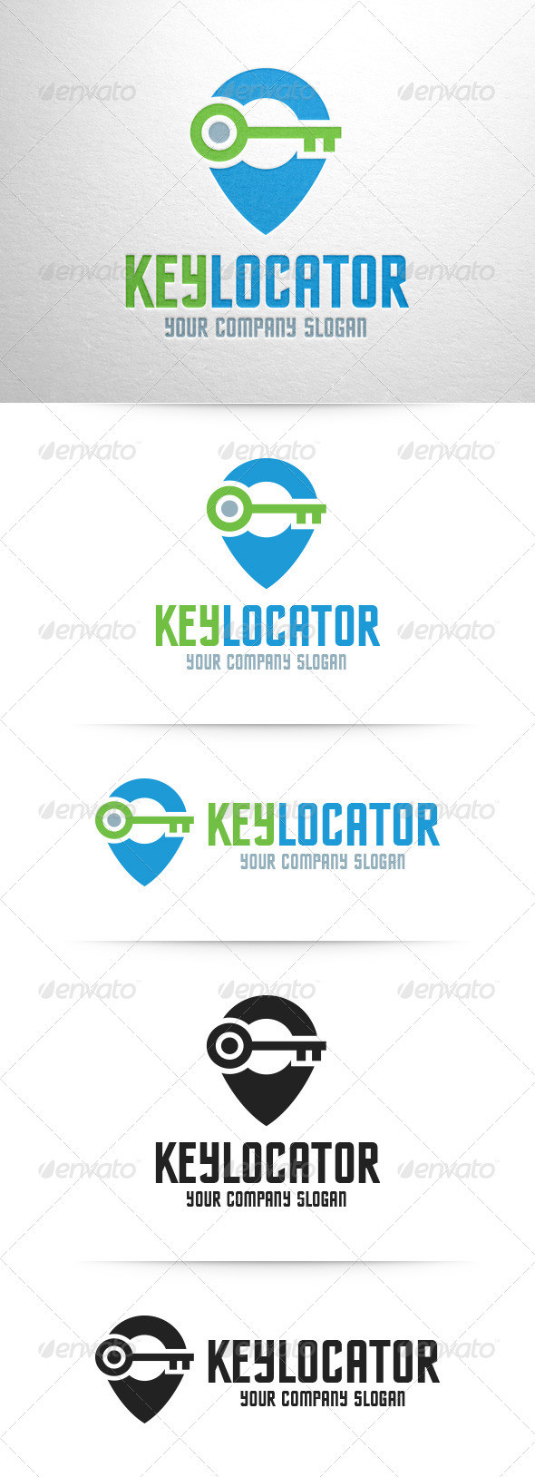 Key locator logo