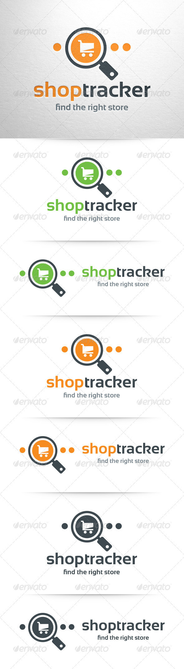 Shop tracker logo template