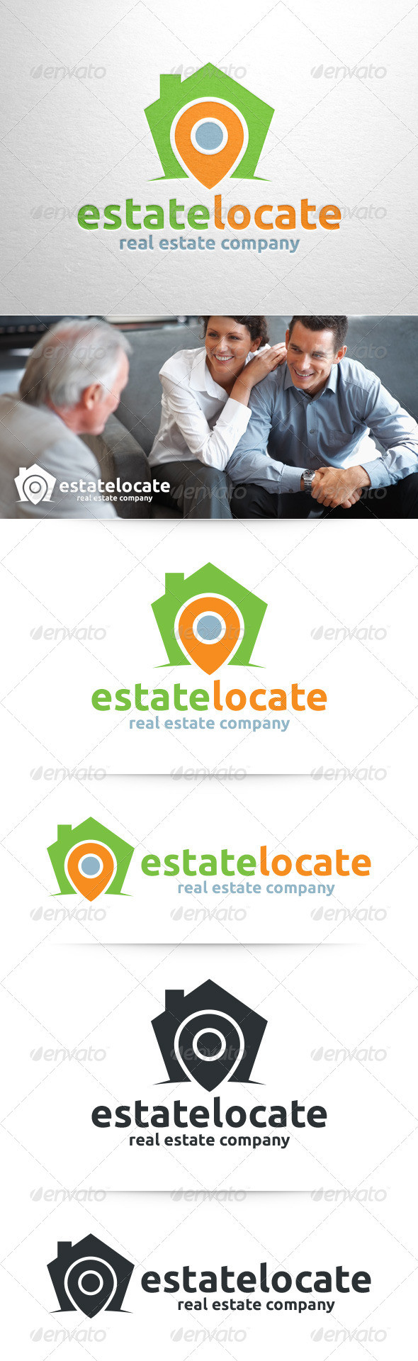 Estate check logo template