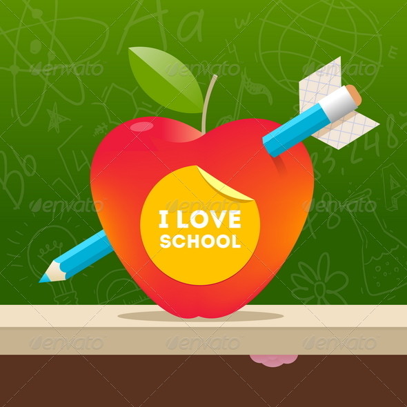 I 20love 20school 20vector 20illustration 20590