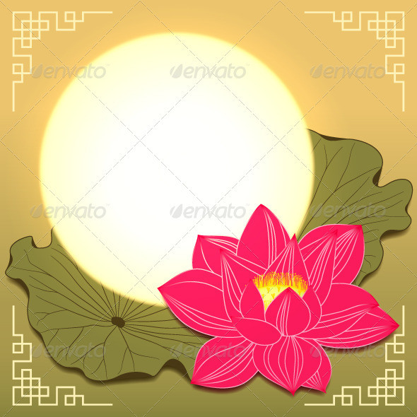 Mid autumn lotus moon590