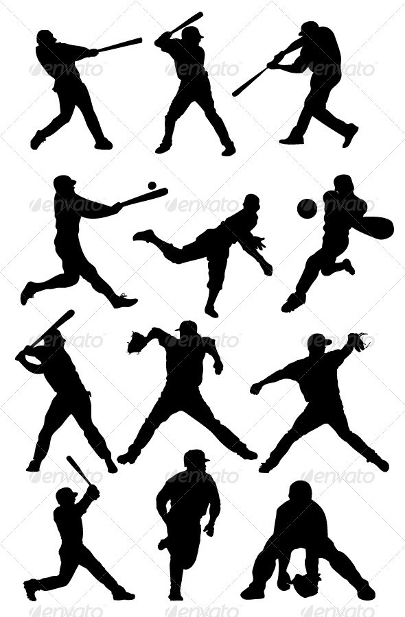 Baseball 20silhouettes 01