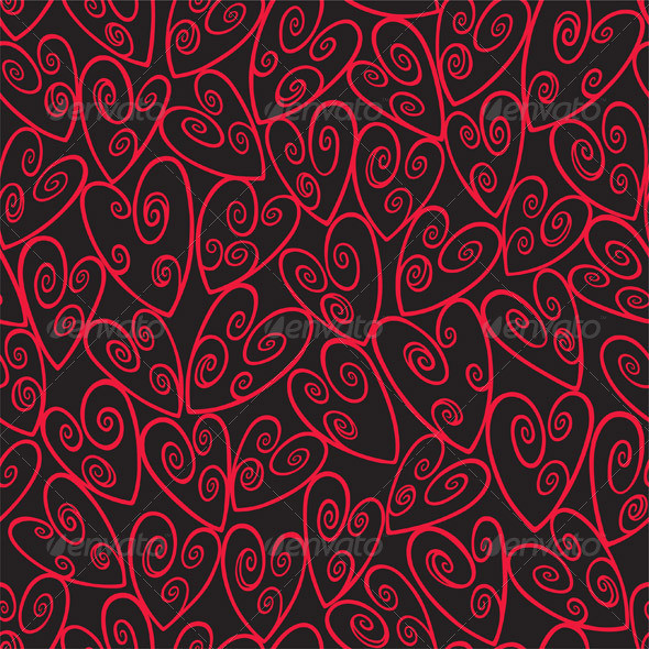 Seamless loop heart patternprev