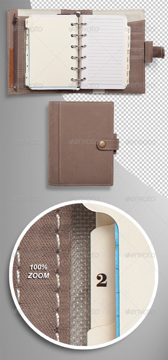 Preview 20pocket 20organiser 20diary 20photo realistic 20isolated