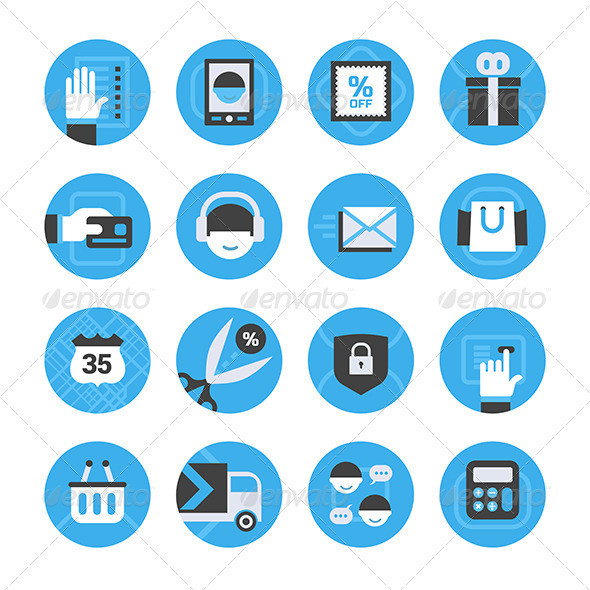 211 e commerce and online shopping icons set590