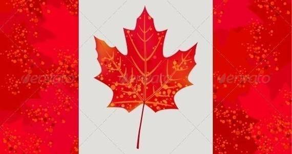 Box canadian flag 590