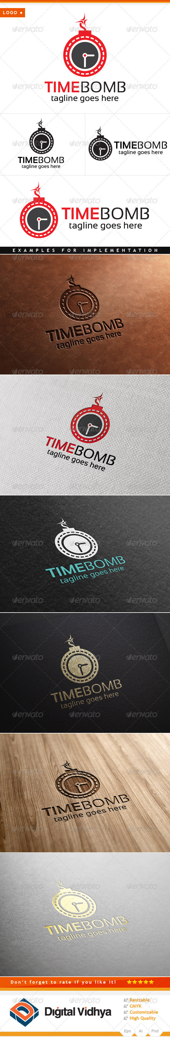 Time 20  20bomb 20logo 20design 20preview