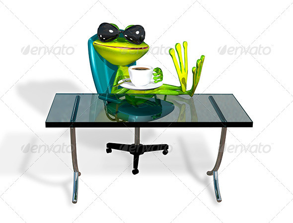 1 frog 20at 20a 20table 20with 20coffee