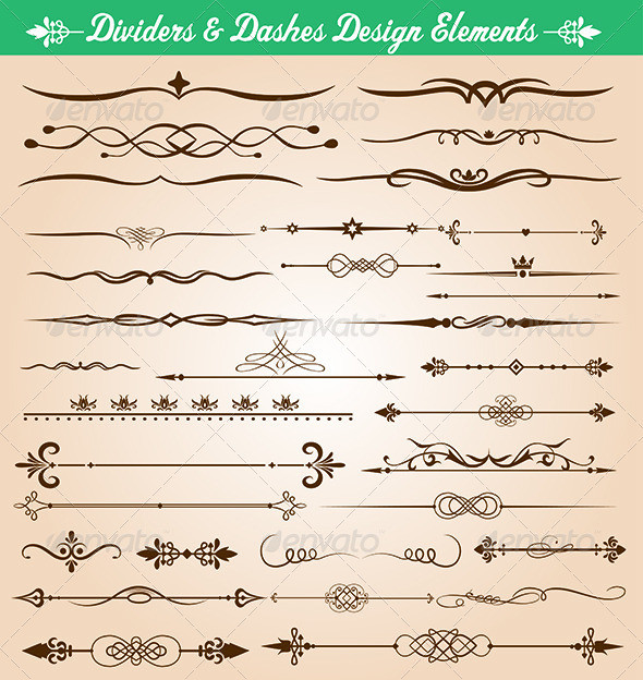 Dividers 20and 20dashes 20design 20elements 20perview