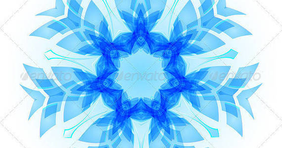 Box crystal snowflak flower 06 590