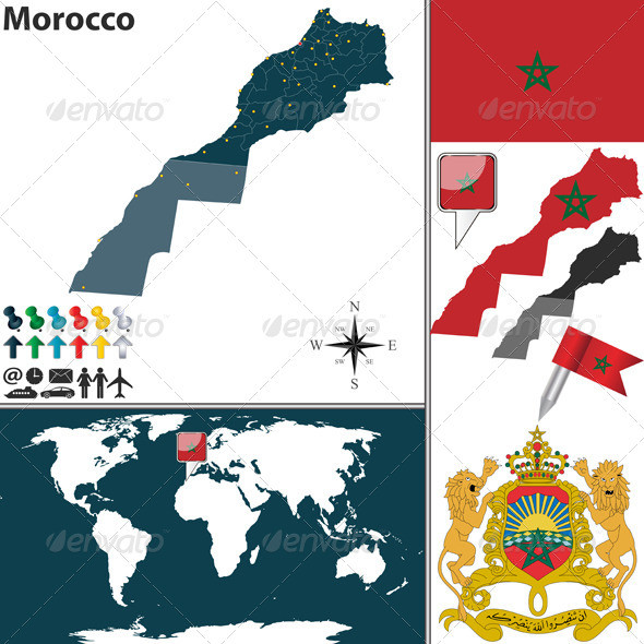 01 morocco 20map 20world