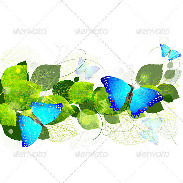 Floral 20background 20with 20butterflies
