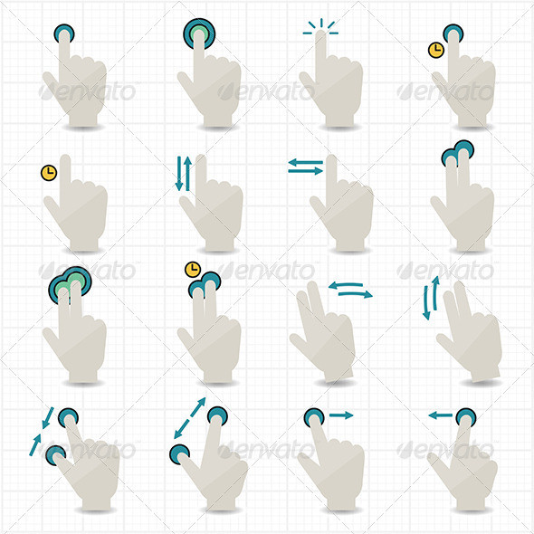 Touch 20gestures 20and 20hand 20icons590