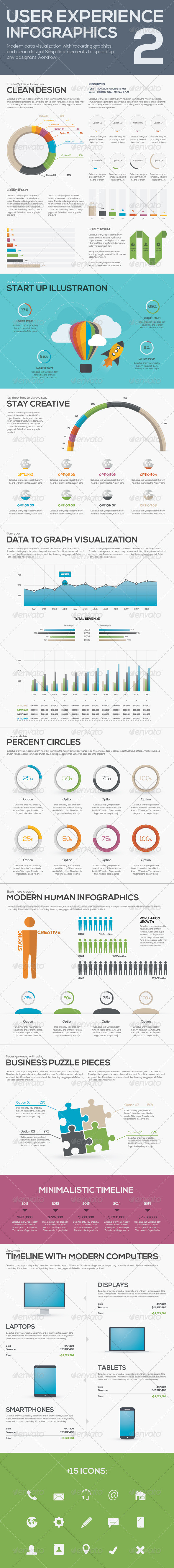 User 20experience 20infographic 20vector 20template 202 20gr