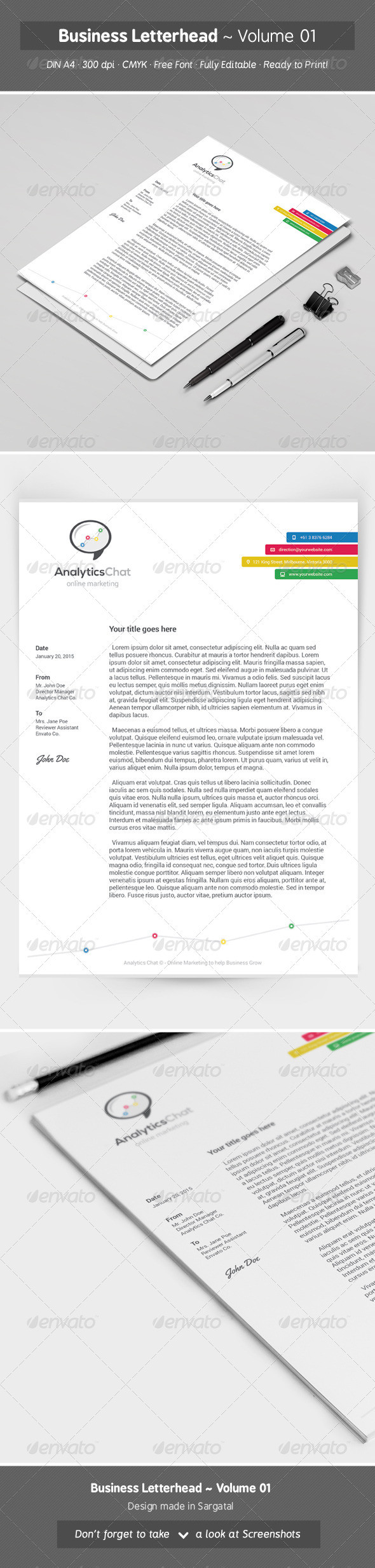 Image preview business letterhead volume 01