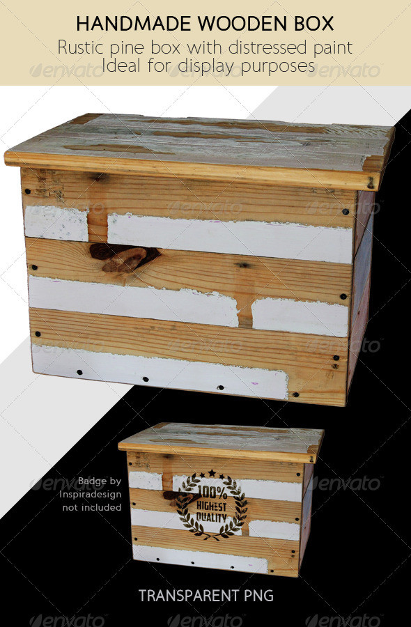 Handmade rustic wooden box